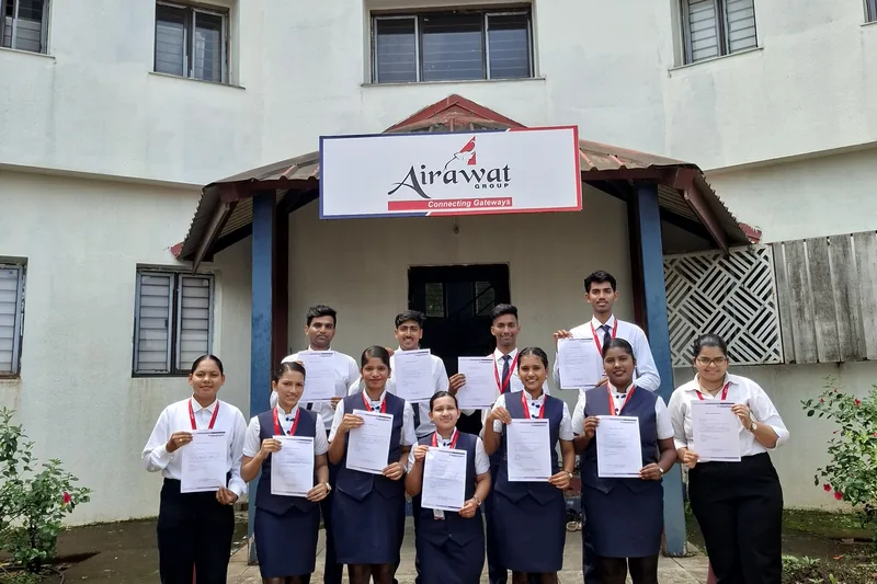 IESP students in uniform at a placement drive at the Khalapur centre